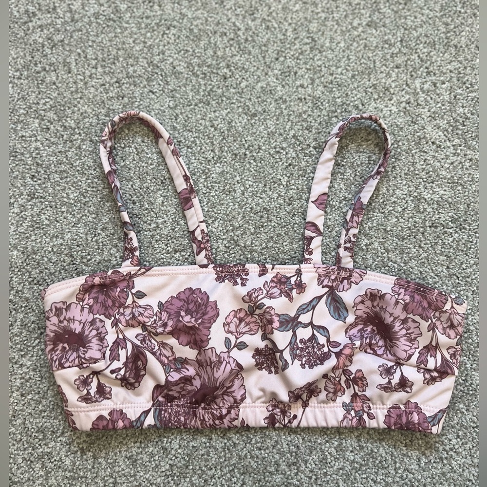 ONZIE Floral Square-Neck Sports Bra
